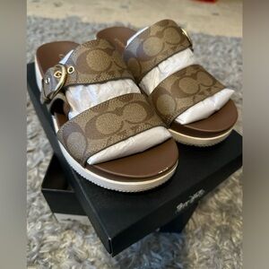 Coach Brown Sandals